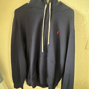 Polo by Ralph Lauren Navy Hoodie with Red Logo